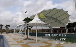 湛江吴川万聚乐园PTFE膜结构工程