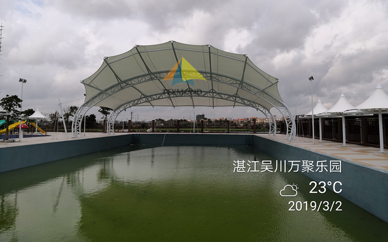 湛江吴川万聚乐园PTFE膜结构工程